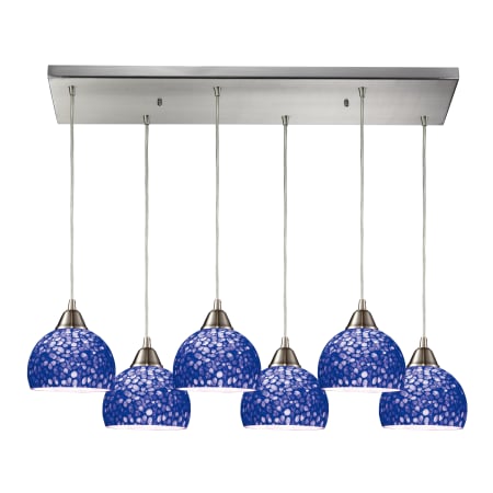 A large image of the Elk Lighting 10143/6RC Pebbled Blue