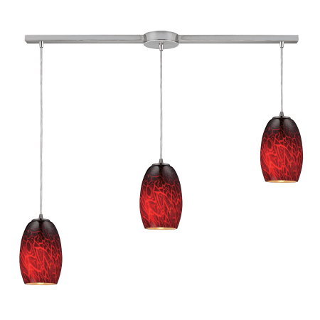 A large image of the Elk Lighting 10220/3L Firebrick