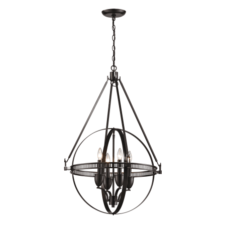 A large image of the Elk Lighting 10392/4 Oil Rubbed Bronze