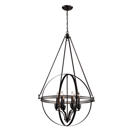 A large image of the Elk Lighting 10393/6 Oil Rubbed Bronze