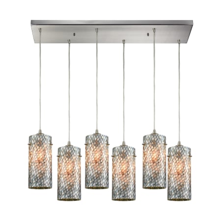 A large image of the Elk Lighting 10447/6RC Satin Nickel