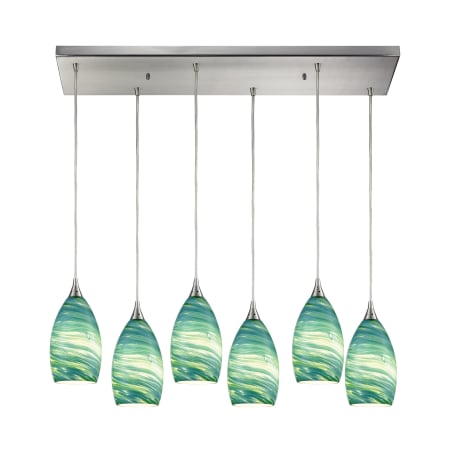 A large image of the Elk Lighting 10650/6RC Satin Nickel