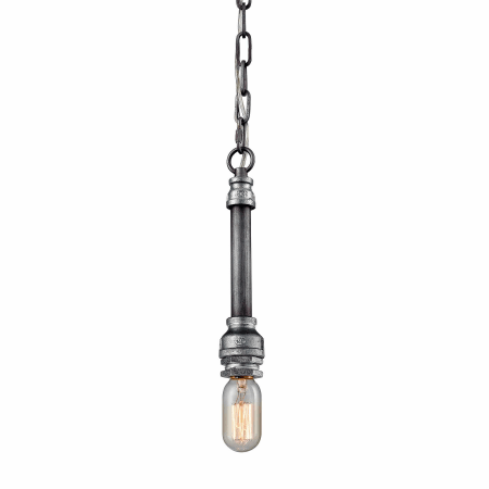 A large image of the Elk Lighting 10688/1 Weathered Zinc / Zinc Plating