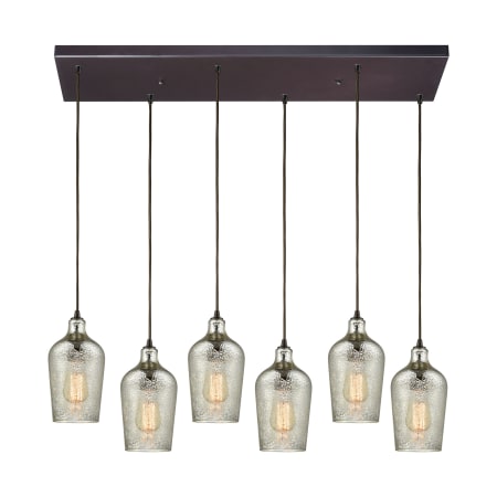 A large image of the Elk Lighting 10830/6RC Oil Rubbed Bronze