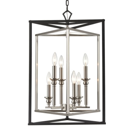 A large image of the Elk Lighting 12236/6 Charcoal / Satin Nickel