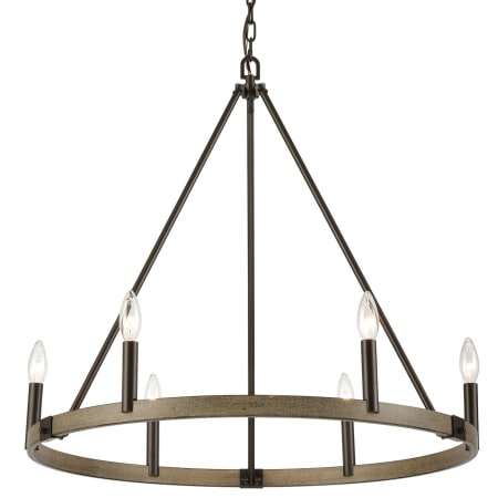 A large image of the Elk Lighting 12316/6 Oil Rubbed Bronze / Aspen