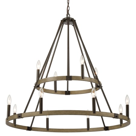 A large image of the Elk Lighting 12319/12 Oil Rubbed Bronze / Aspen