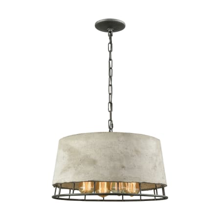 A large image of the Elk Lighting 14319/4 Silverdust Iron / Concrete