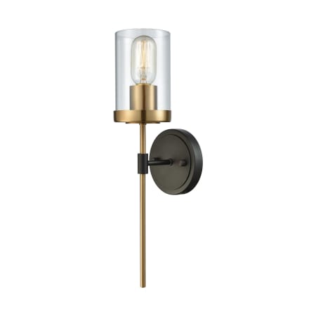 A large image of the Elk Lighting 14550/1 Oil Rubbed Bronze / Satin Brass