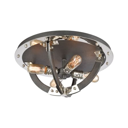 A large image of the Elk Lighting 15233/4 Silverdust Iron / Polished Nickel