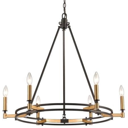 A large image of the Elk Lighting 15605/6 Oil Rubbed Bronze / Satin Brass