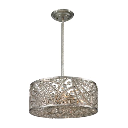 lighting elk renaissance flush semi light sunset silver ek fixture ceiling indoor