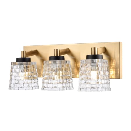 A large image of the Elk Lighting Candace Vanity 16 Satin Brass