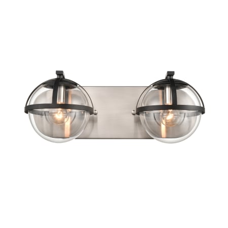 A large image of the Elk Lighting 18641/2 Satin Nickel / Matte Black