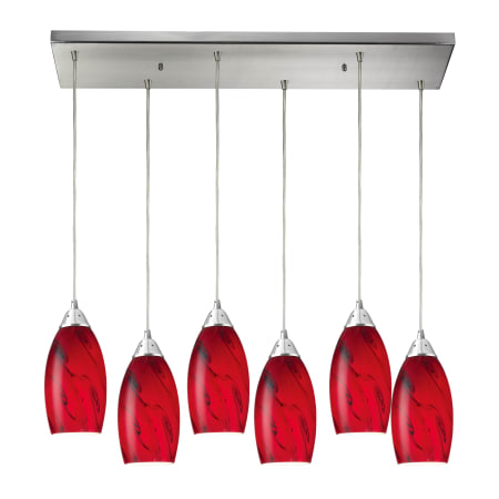 A large image of the Elk Lighting 20001/6RC Red