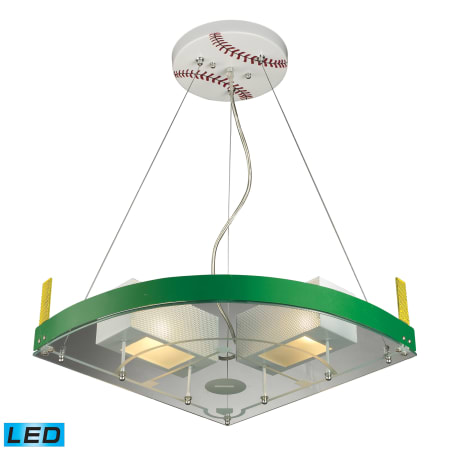 A large image of the Elk Lighting 21013/2-LED White / Green