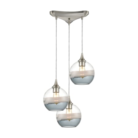 A large image of the Elk Lighting 25099/3 Satin Nickel