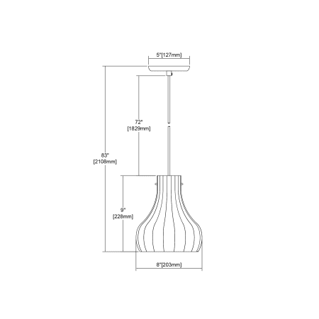 カル=スリアテール Generation Lighting 6590301-962 Zire One Light Pendant