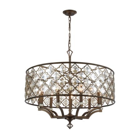 A large image of the Elk Lighting 31089/9 Weathered Bronze
