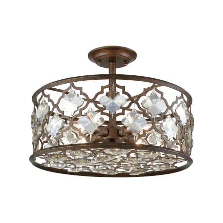 A large image of the Elk Lighting 31092/4 Weathered Bronze