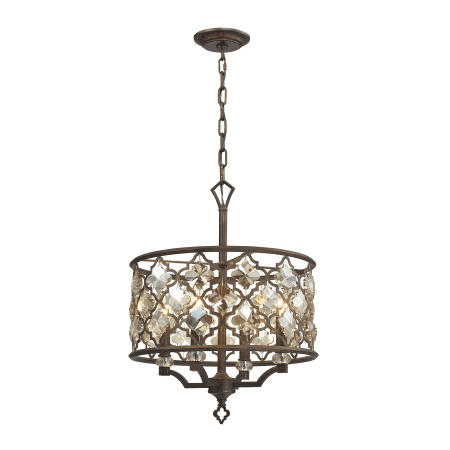 A large image of the Elk Lighting 31096/4 Weathered Bronze