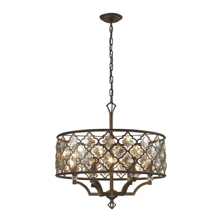 A large image of the Elk Lighting 31097/6 Weathered Bronze