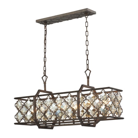 A large image of the Elk Lighting 31098/6 Weathered Bronze