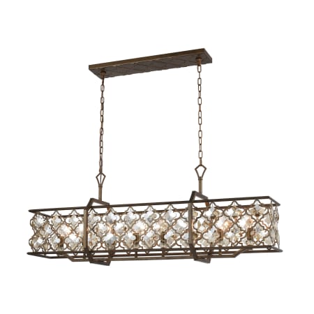 A large image of the Elk Lighting 31099/8 Weathered Bronze