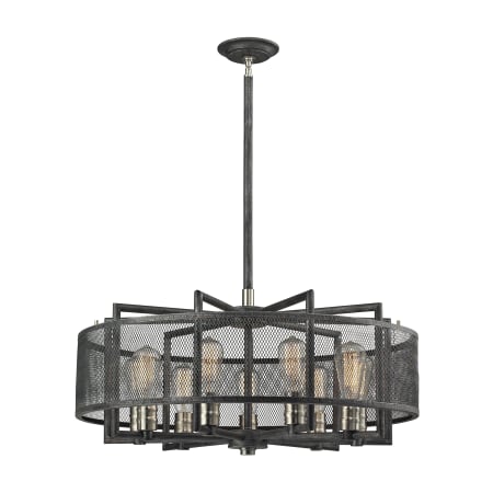 A large image of the Elk Lighting 31239/9 Silvered Graphite / Brushed Nickel