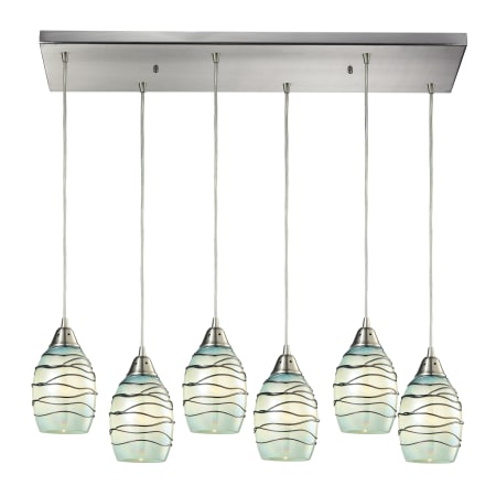 A large image of the Elk Lighting 31348/6RC-MN Satin Nickel