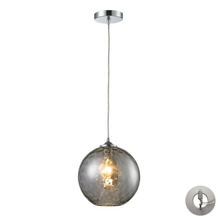 A large image of the Elk Lighting 31380/1SMK-LA Polished Chrome