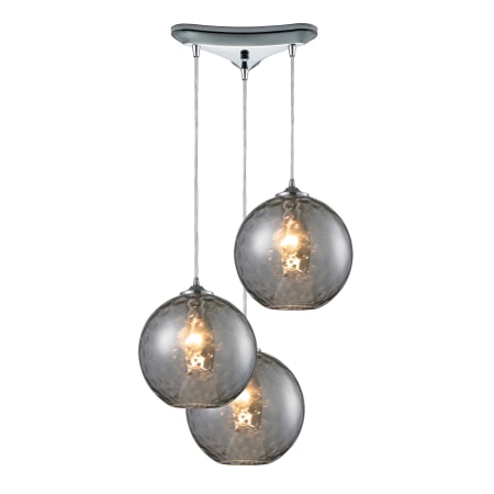 A large image of the Elk Lighting 31380/3SMK Polished Chrome