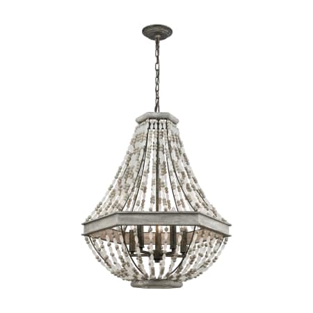 A large image of the Elk Lighting 33194/5 Washed Gray / Malted Rust