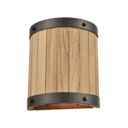 A large image of the Elk Lighting 33360/2 Oil Rubbed Bronze / Natural Wood