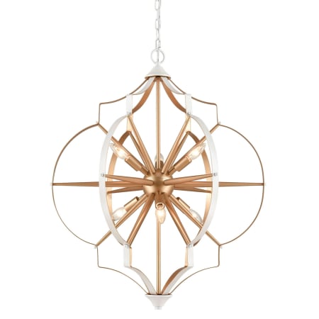 A large image of the Elk Lighting 33396/6 Gold / White