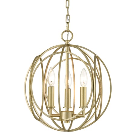 A large image of the Elk Lighting 33415/3 Golden Silver