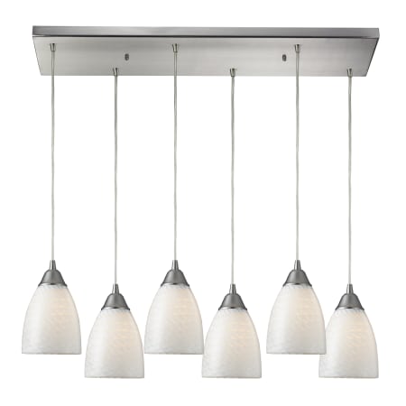 A large image of the Elk Lighting 416-6RC White Swirl