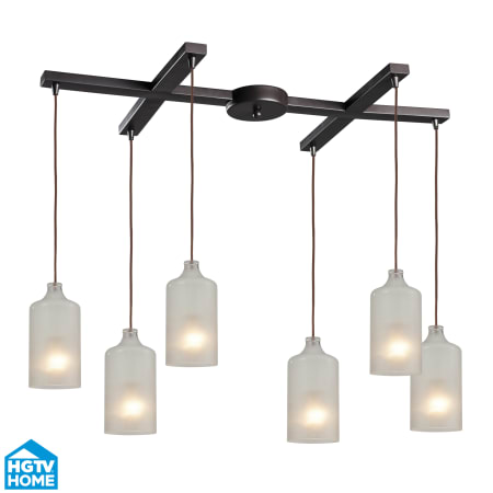 A large image of the Elk Lighting 46006/6 Oiled Bronze