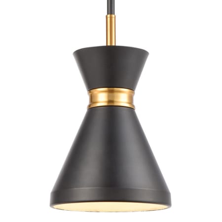 A large image of the Elk Lighting 46503/1 Matte Black / Brushed Brass