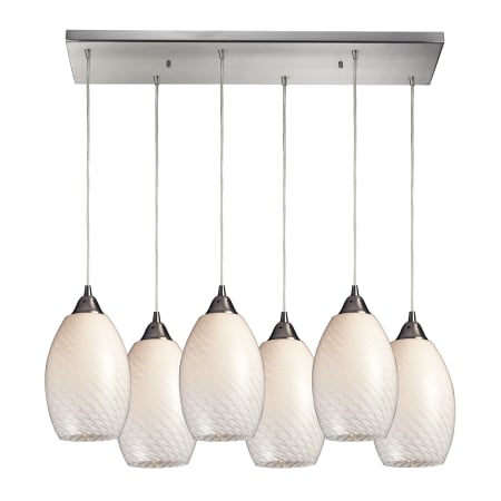 A large image of the Elk Lighting 517-6RC White Swirl