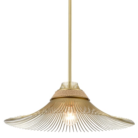 A large image of the Elk Lighting Biscayne Bay Pendant 20 Champagne Gold