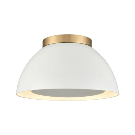 A large image of the Elk Lighting 52303/2 Satin Brass / White