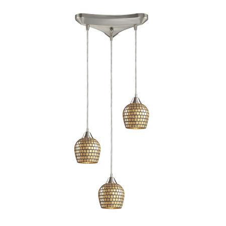 A large image of the Elk Lighting 528-3 Gold Leaf