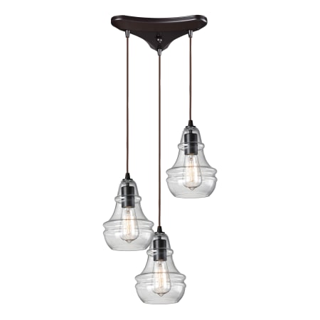 A large image of the Elk Lighting 60047-3 Oiled Bronze