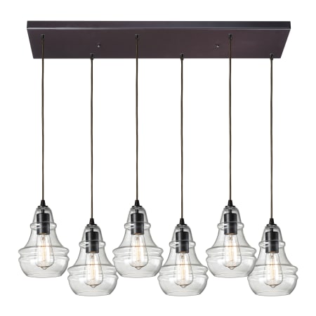 A large image of the Elk Lighting 60047-6RC Oiled Bronze