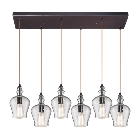 A large image of the Elk Lighting 60066-6RC Oil Rubbed Bronze