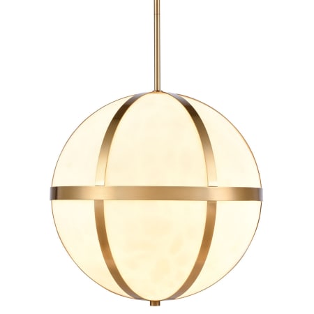 A large image of the Elk Lighting Senter Pendant 16 Faux Alabaster