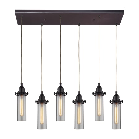 A large image of the Elk Lighting 66326/6RC Oil Rubbed Bronze