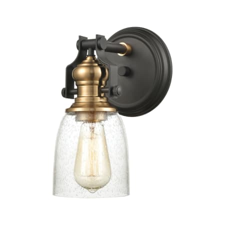 A large image of the Elk Lighting 66684-1 Oil Rubbed Bronze / Satin Brass