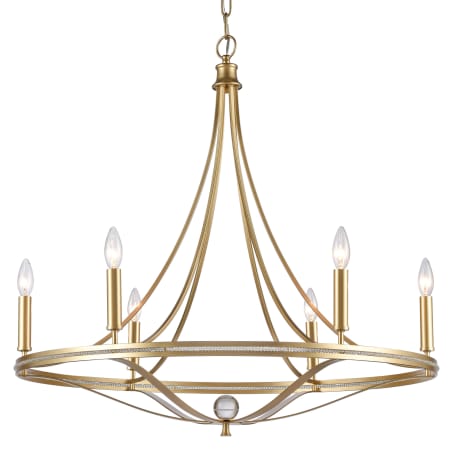 A large image of the Elk Lighting 69485/6 Champagne Gold